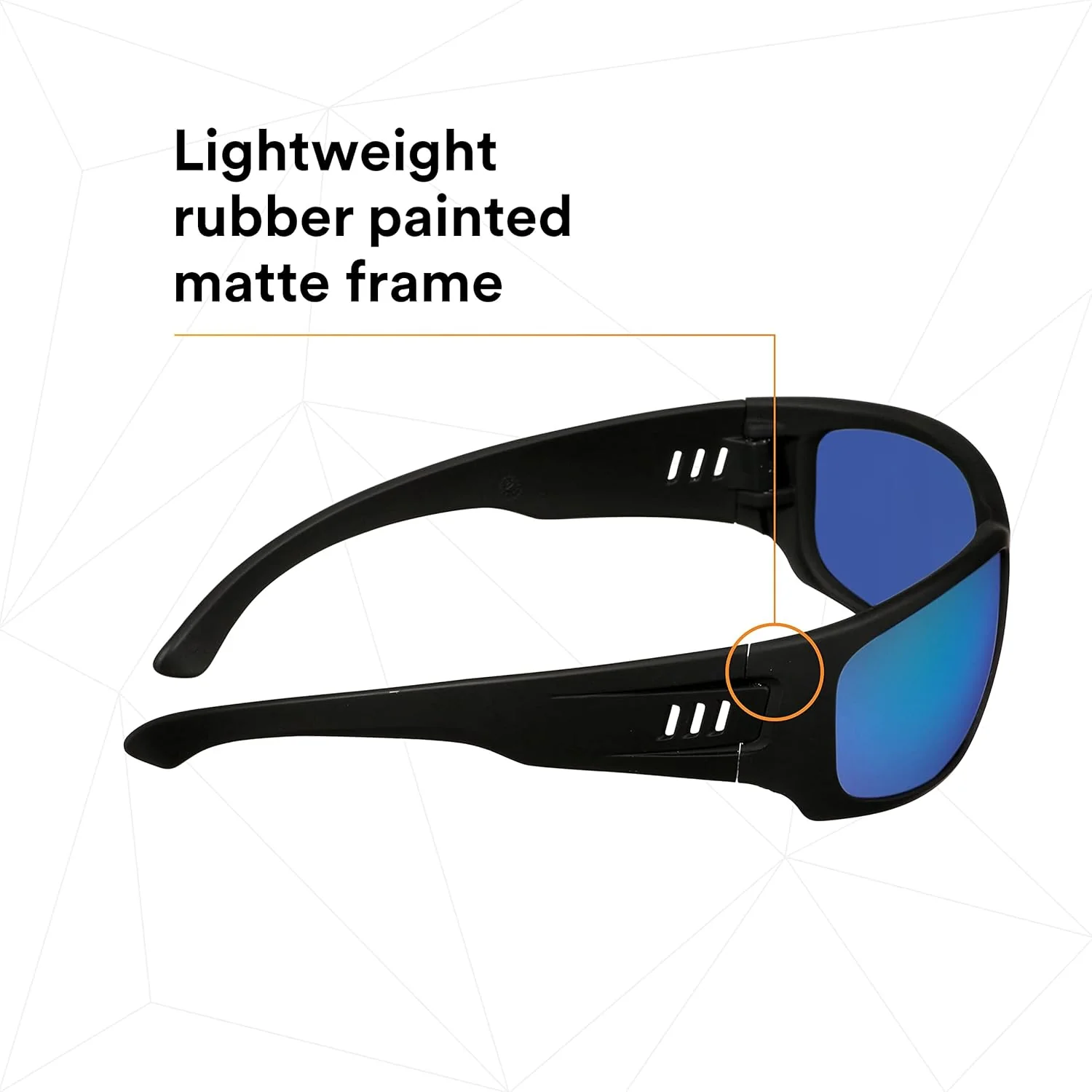 3M Maxim Elite 1000 Safety Glasses Black with Blue Mirror Anti-Fog Lenses - Image 5