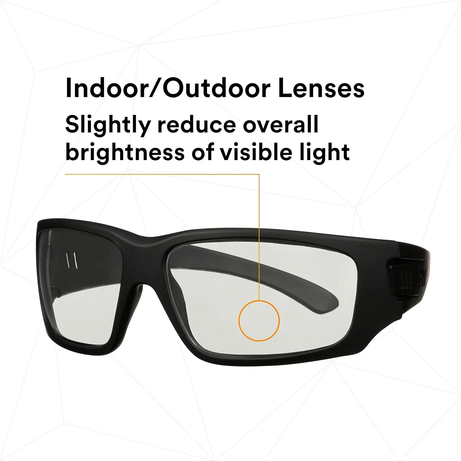 3M Maxim Elite 1000 Safety Glasses Black with Indoor-Outdoor Anti-Fog Lenses - Image 6