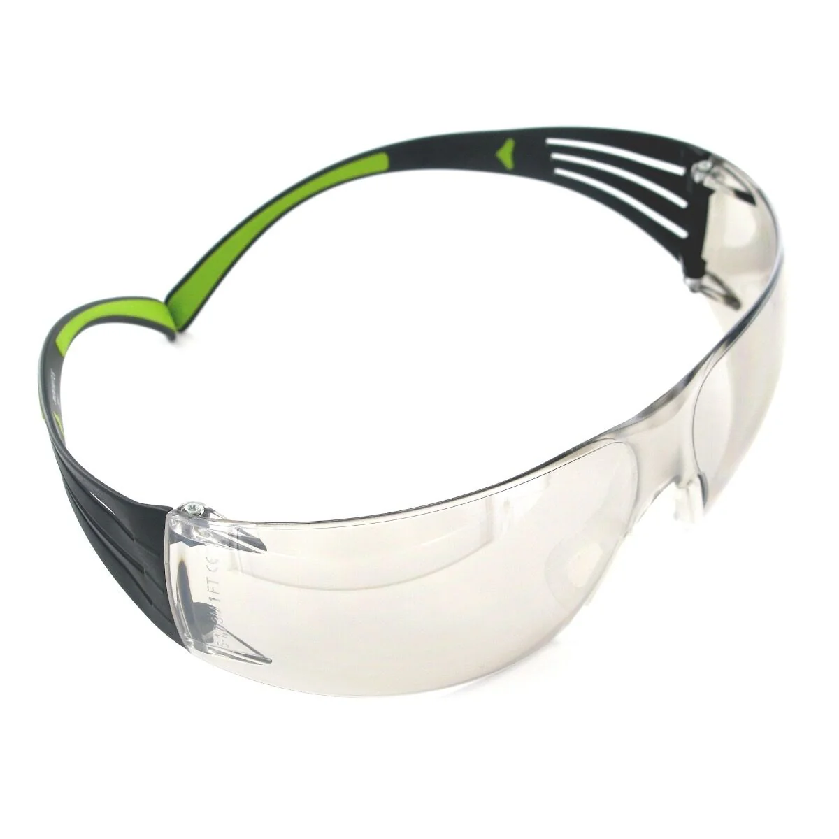 3M SecureFit Safety Glasses Black/Lime with Indoor/Outdoor Lens - Image 2