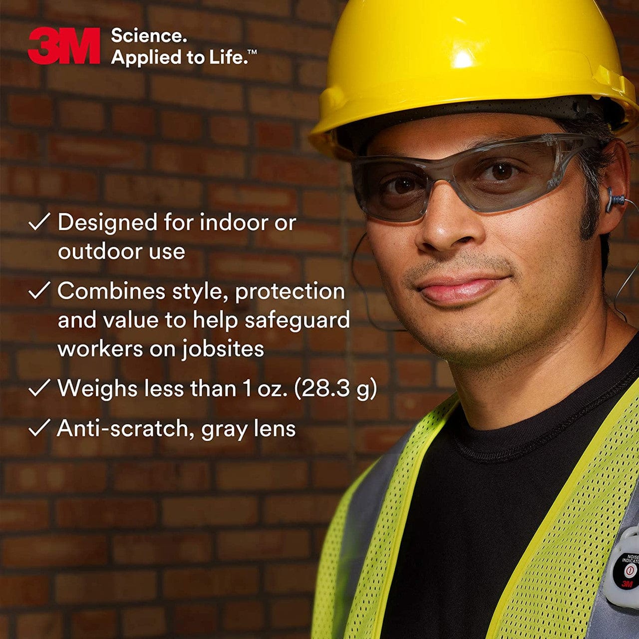 3M Virtua AP Safety Glasses with Gray Anti-Fog Lens - Image 2