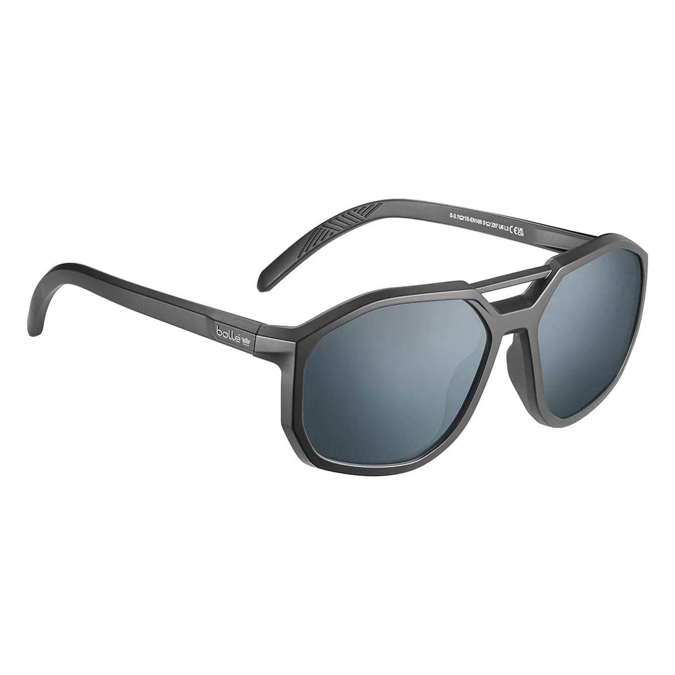 Bolle Altus Safety Glasses Black Frame with Anti-Fog Lenses