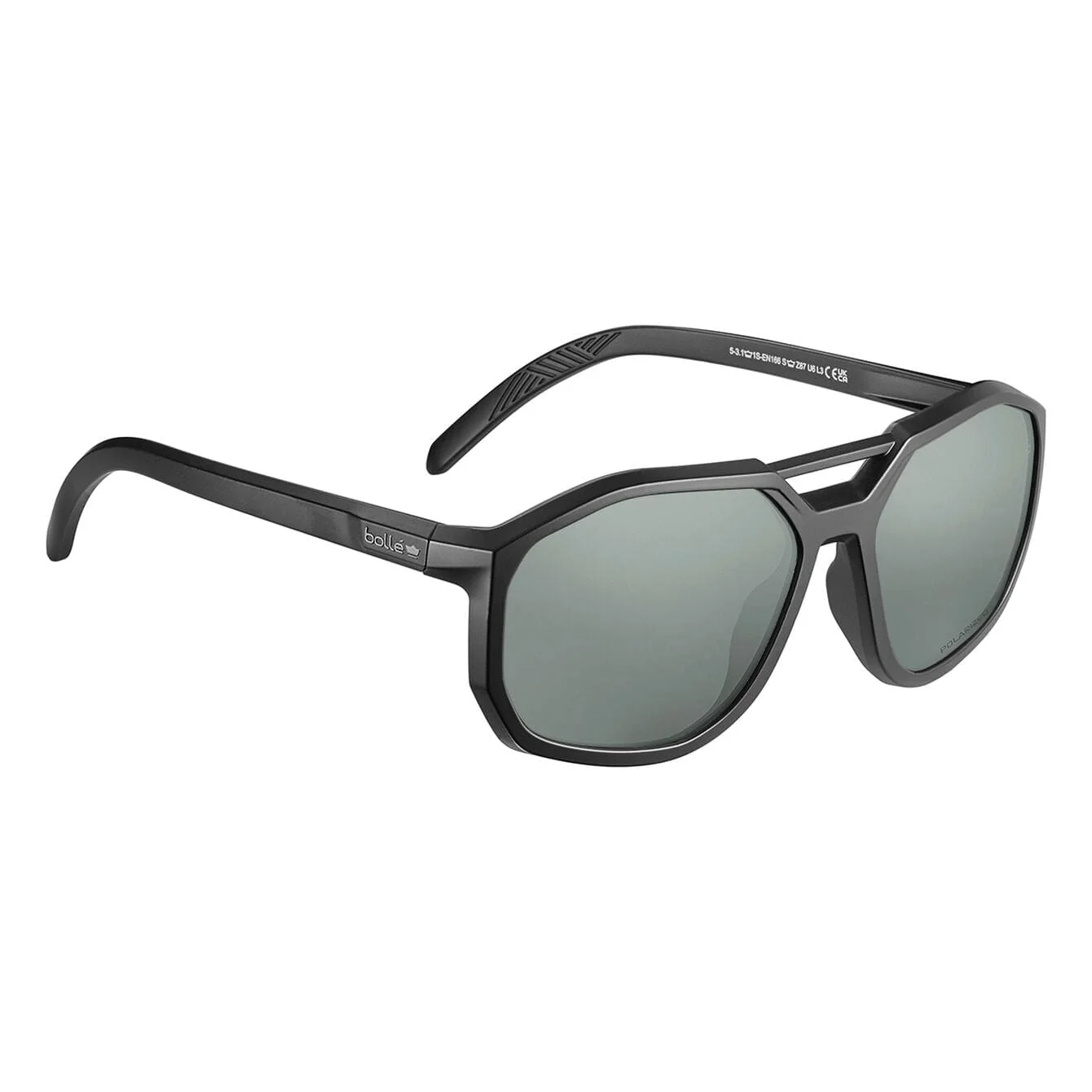 Bolle Altus Safety Glasses Black Frame with Anti-Fog Lenses - Image 3
