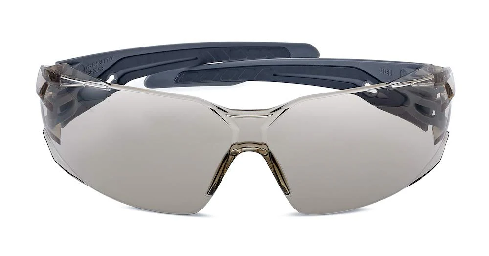 Bolle Silex Plus Safety Glasses Gray/Black with CSP Anti-Fog Lenses - Image 3