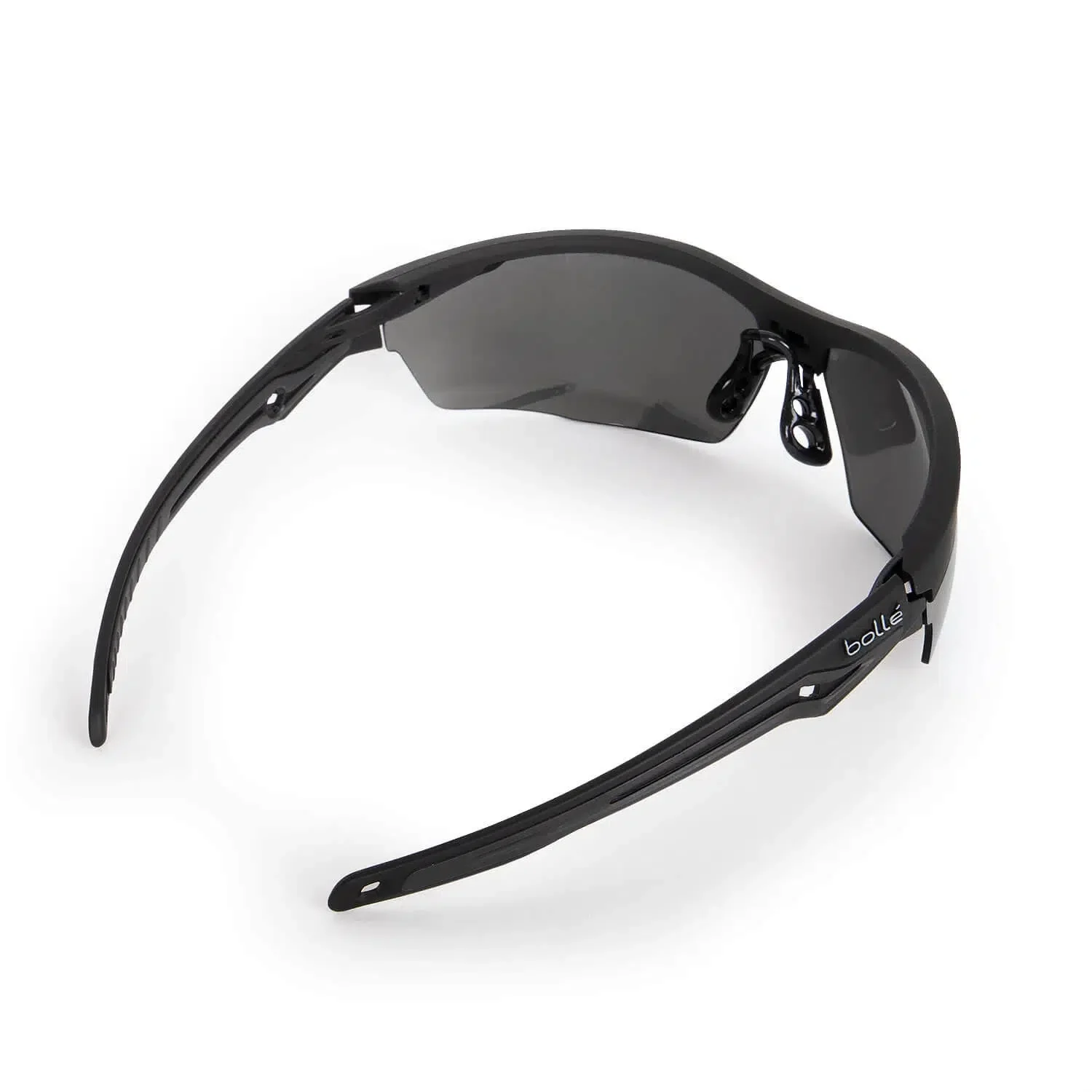 Bolle BSSI Tryon Ballistic Safety Glasses Black Frame with Smoke Platinum Anti-Fog Lenses - Image 4