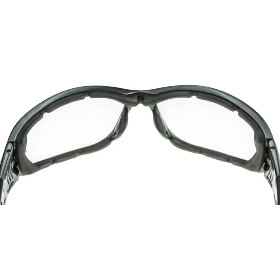 Crossfire 710 Foam Lined Safety Glasses Gray with Clear Anti-Fog Lenses - Image 3