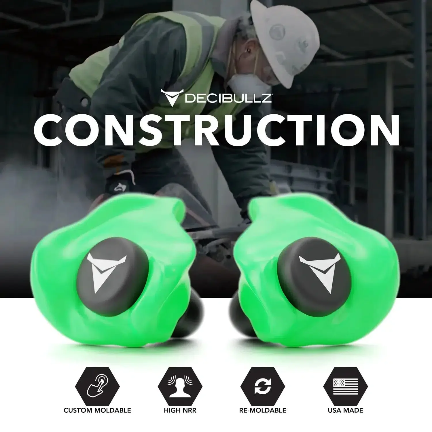Decibullz Custom Molded Earplugs 31dB NRR - Image 26