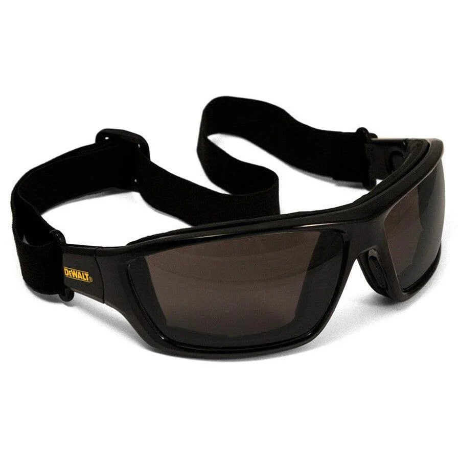 DeWalt Converter Safety Glasses/Goggles Black Frame Smoke Anti-Fog Lens - Image 5