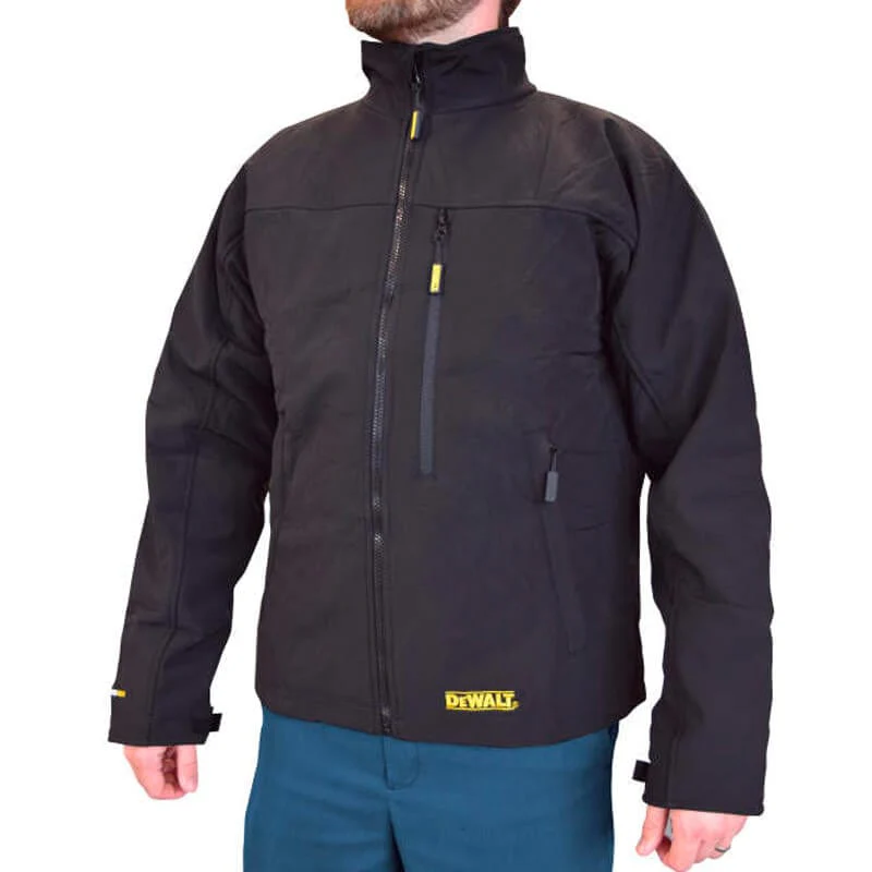 DEWALT Heated Soft Shell Jacket Black With Battery & Charger - Image 4