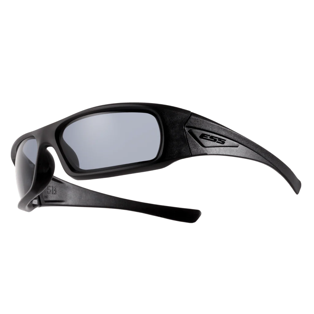 ESS 5B Ballistic Sunglasses with Black Frame and Smoke Gray Lenses - Image 3