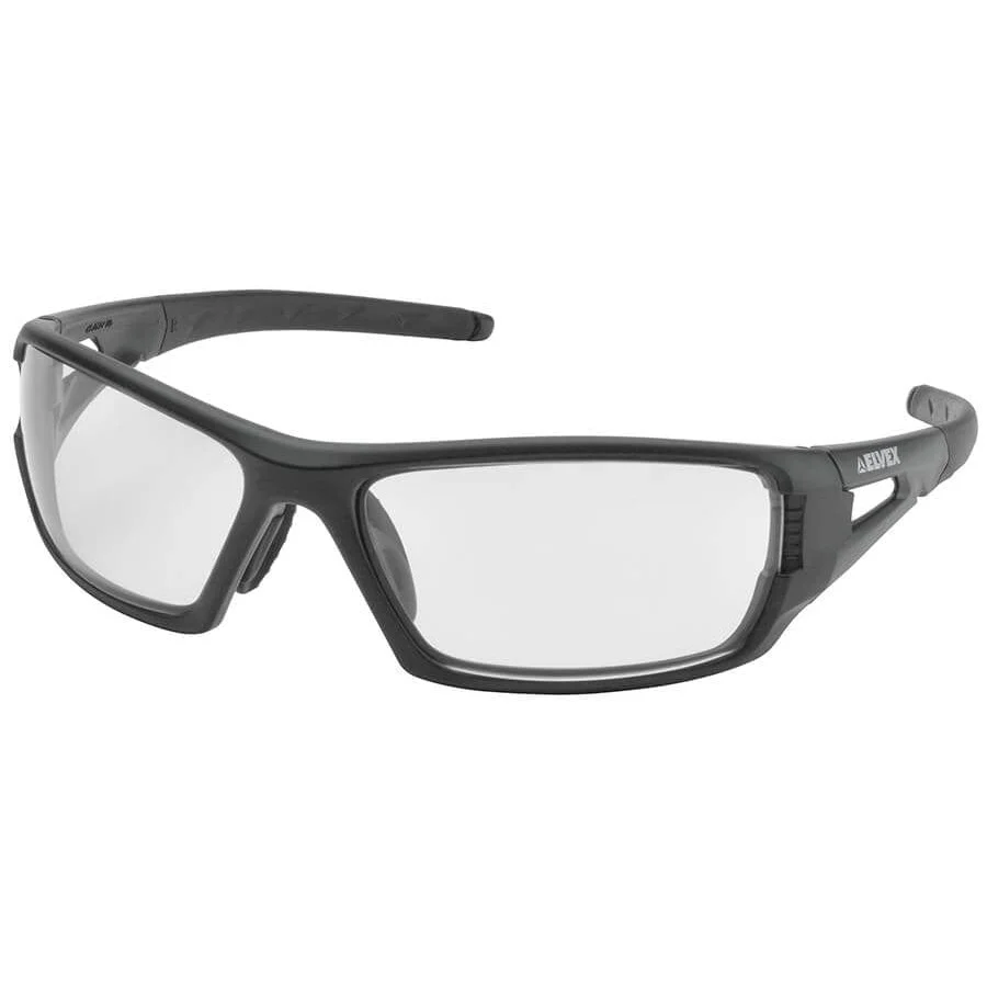 Delta Plus Rimfire Safety Glasses Matte Black with Clear Anti-Fog Lenses