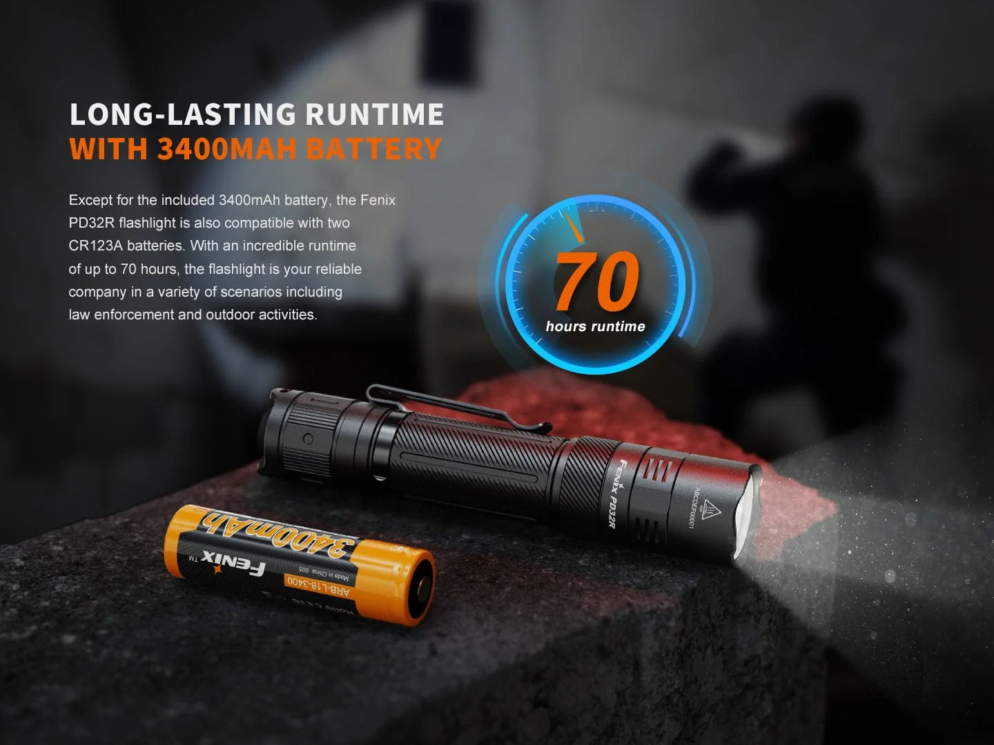 Fenix PD32R Rechargeable Silent Switch LED Flashlight - Image 12