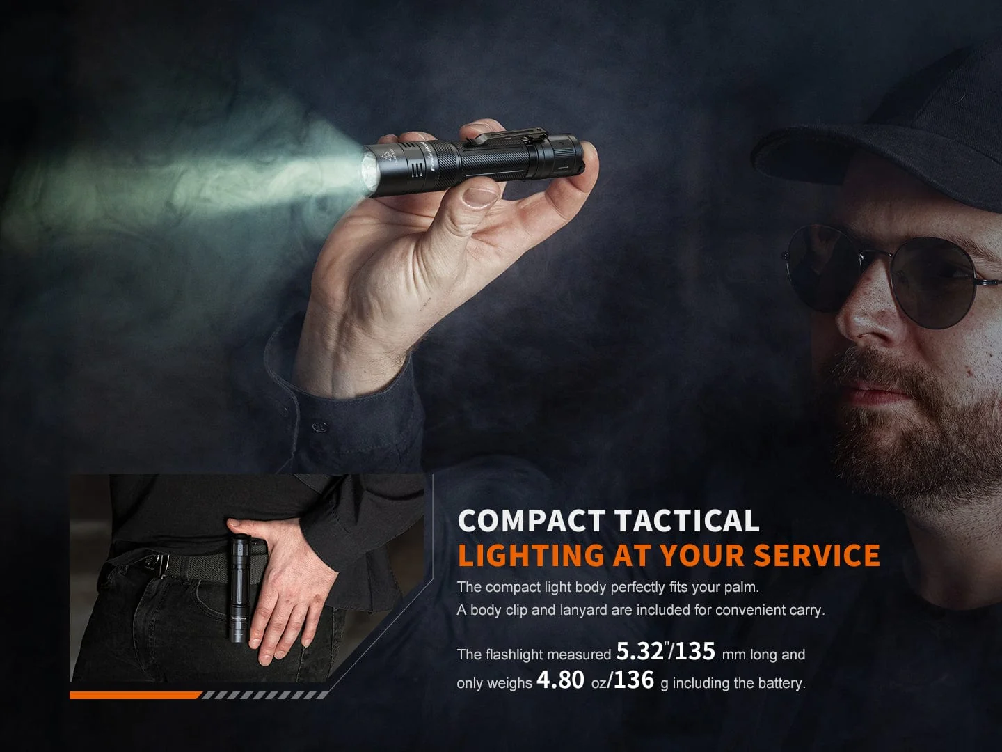 Fenix PD32R Rechargeable Silent Switch LED Flashlight - Image 3