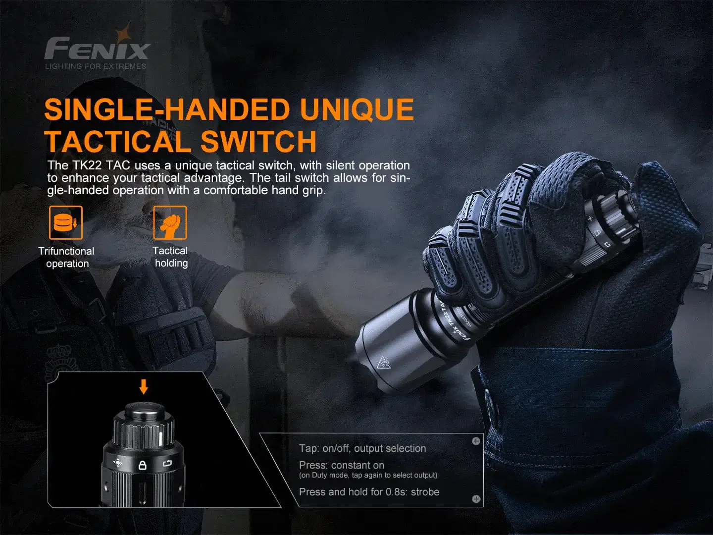 Fenix TK22 TAC Tactical Flashlight - 2800 Lumens - Image 2