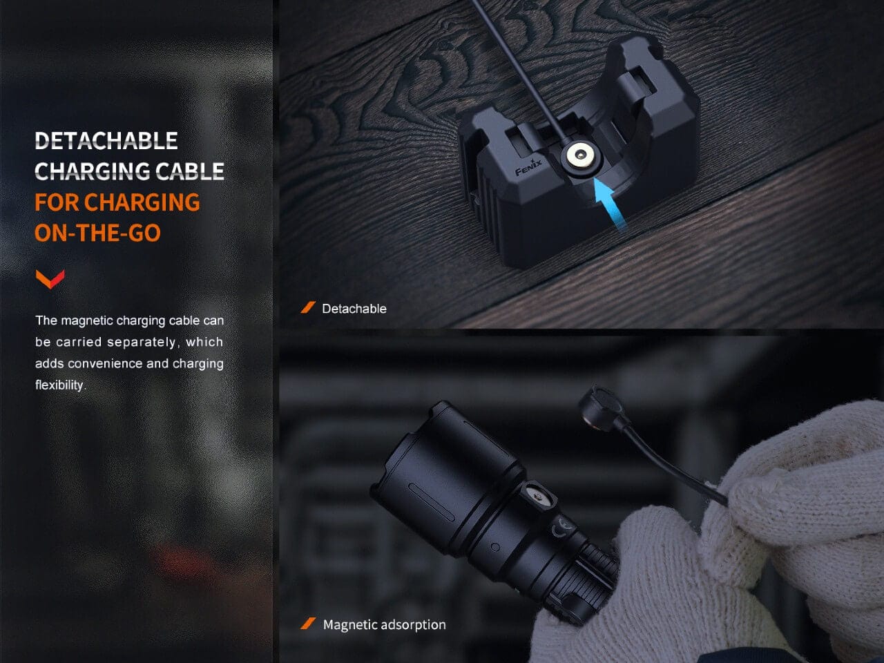 Fenix WF26R Cradle Charging LED Work Flashlight - Image 11