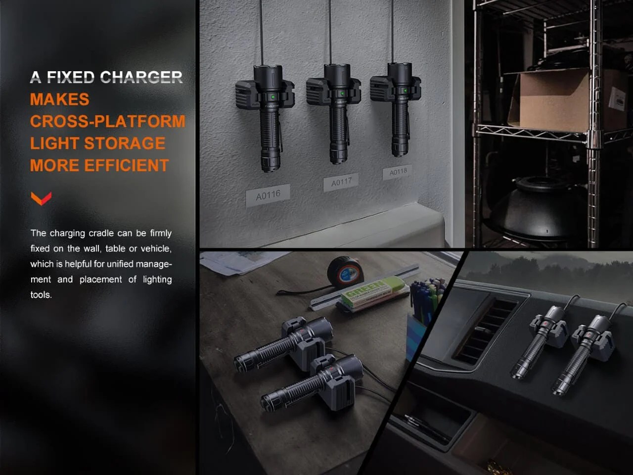 Fenix WF26R Cradle Charging LED Work Flashlight - Image 8