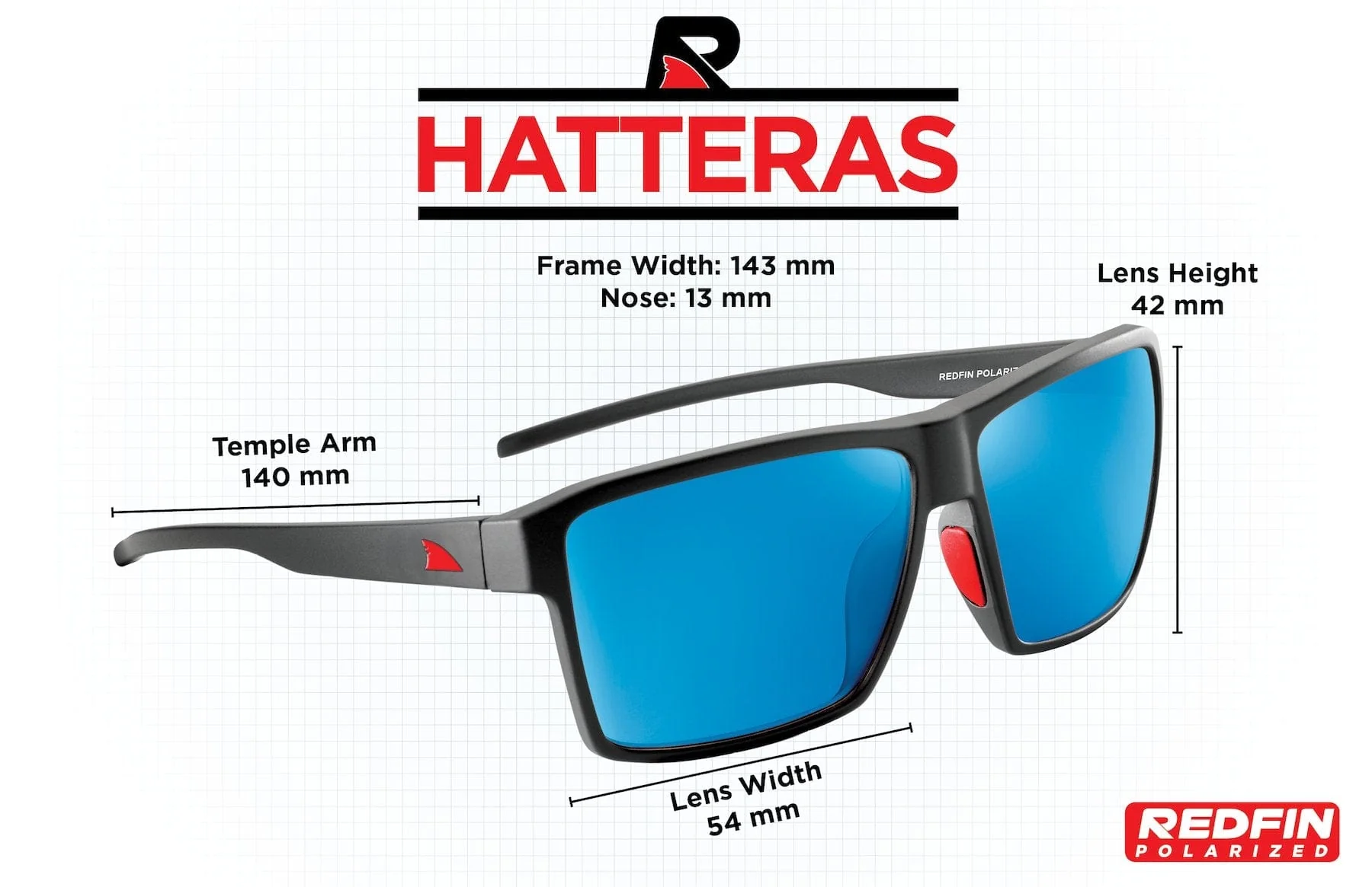 RedFin Hatteras Polarized Fishing Sunglasses - Image 7