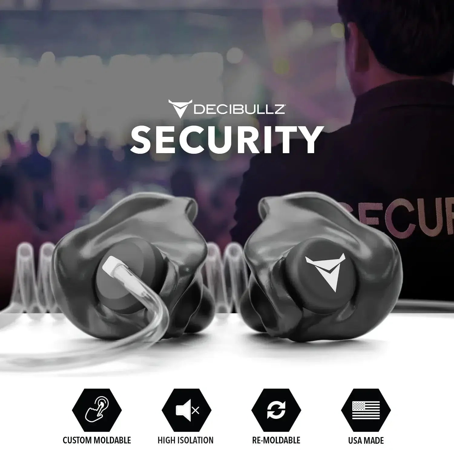 Decibullz +Isolation Custom Molded Two-Way Surveillance Acoustic Tube Headset (Motorola) - Image 10