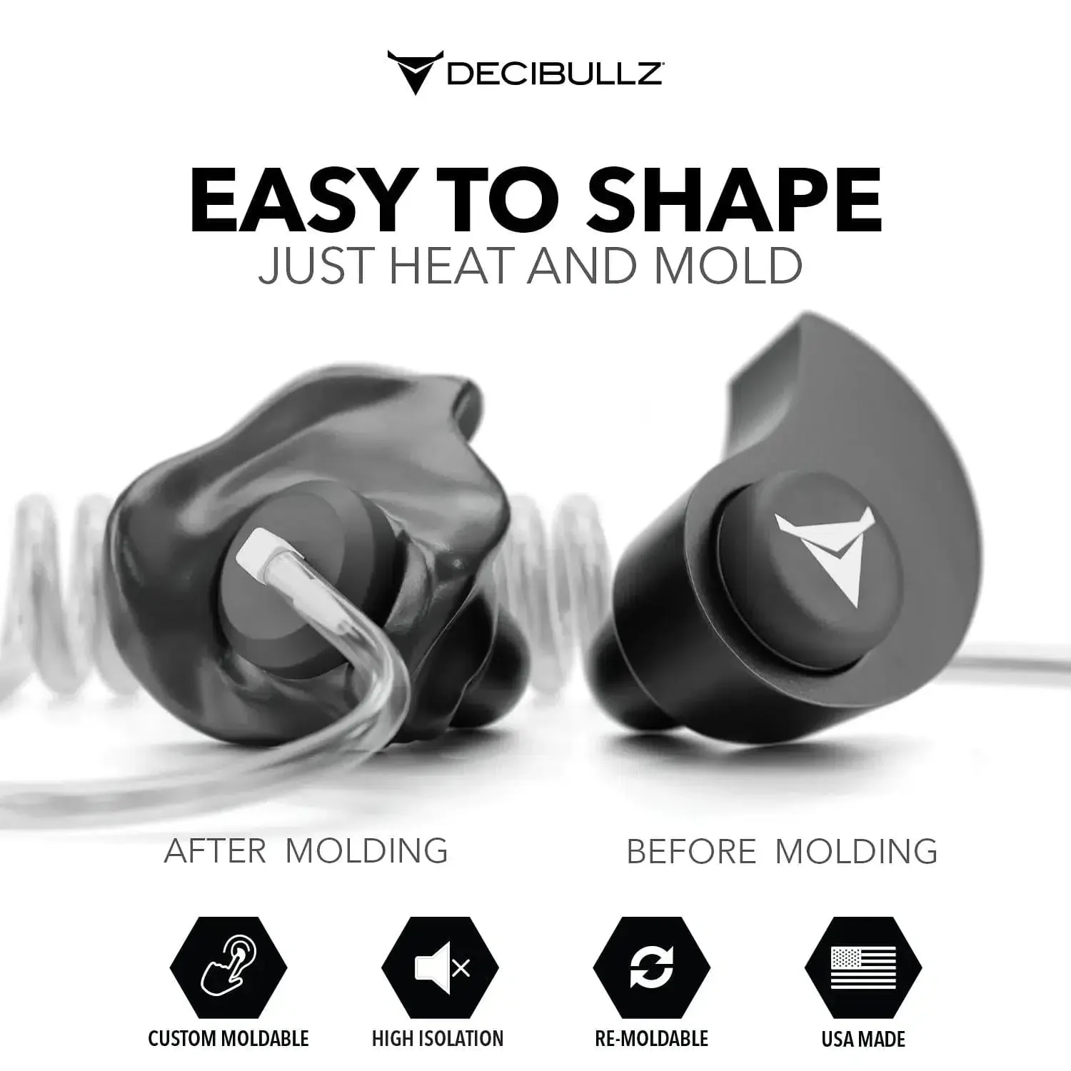 Decibullz +Isolation Custom Molded Two-Way Surveillance Acoustic Tube Headset (Motorola) - Image 6