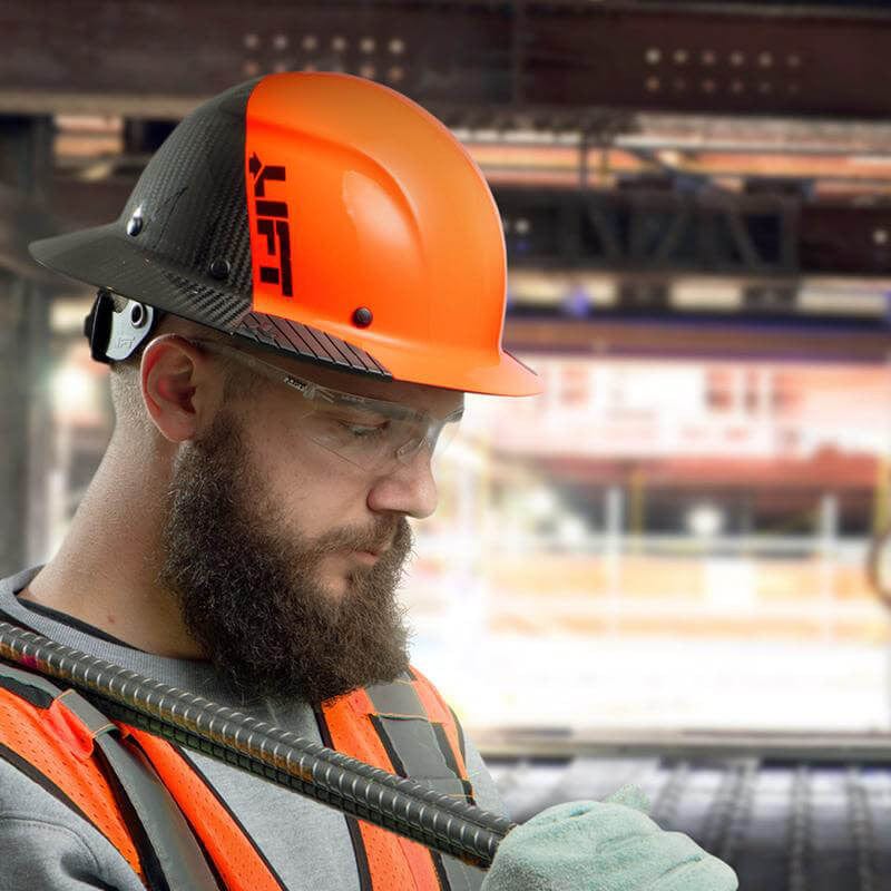 Lift Safety Dax Carbon Fiber Full Brim Fifty 50 Hard Hat with 6-Point Suspension - Image 8