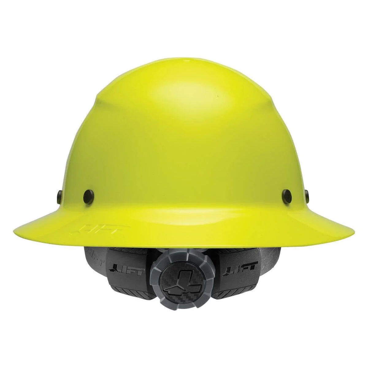 Lift Safety Dax Fiber Resin Full Brim Hi-Viz Hard Hat with 6-Point Suspension - Image 4