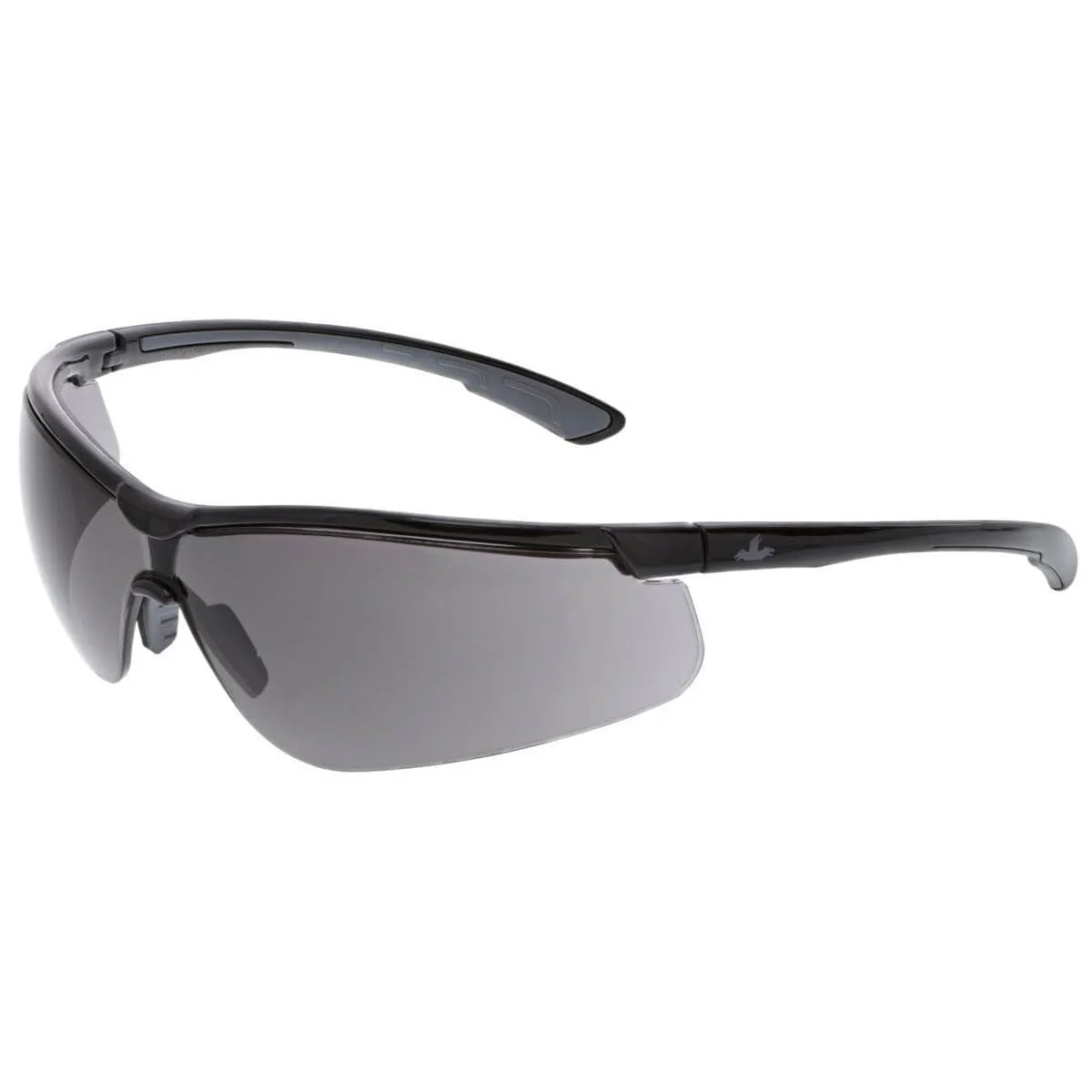 MCR Safety Klondike KD7 Safety Glasses Black Frame and Gray Lens