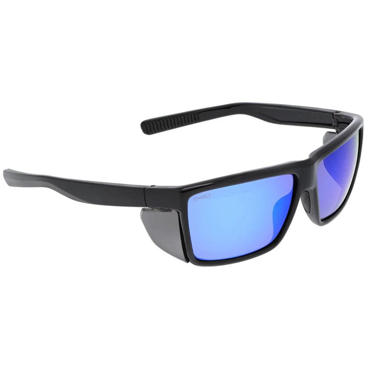 MCR Safety Swagger SR2 Safety Glasses Black with Blue Diamond Mirror Lenses - Image 3