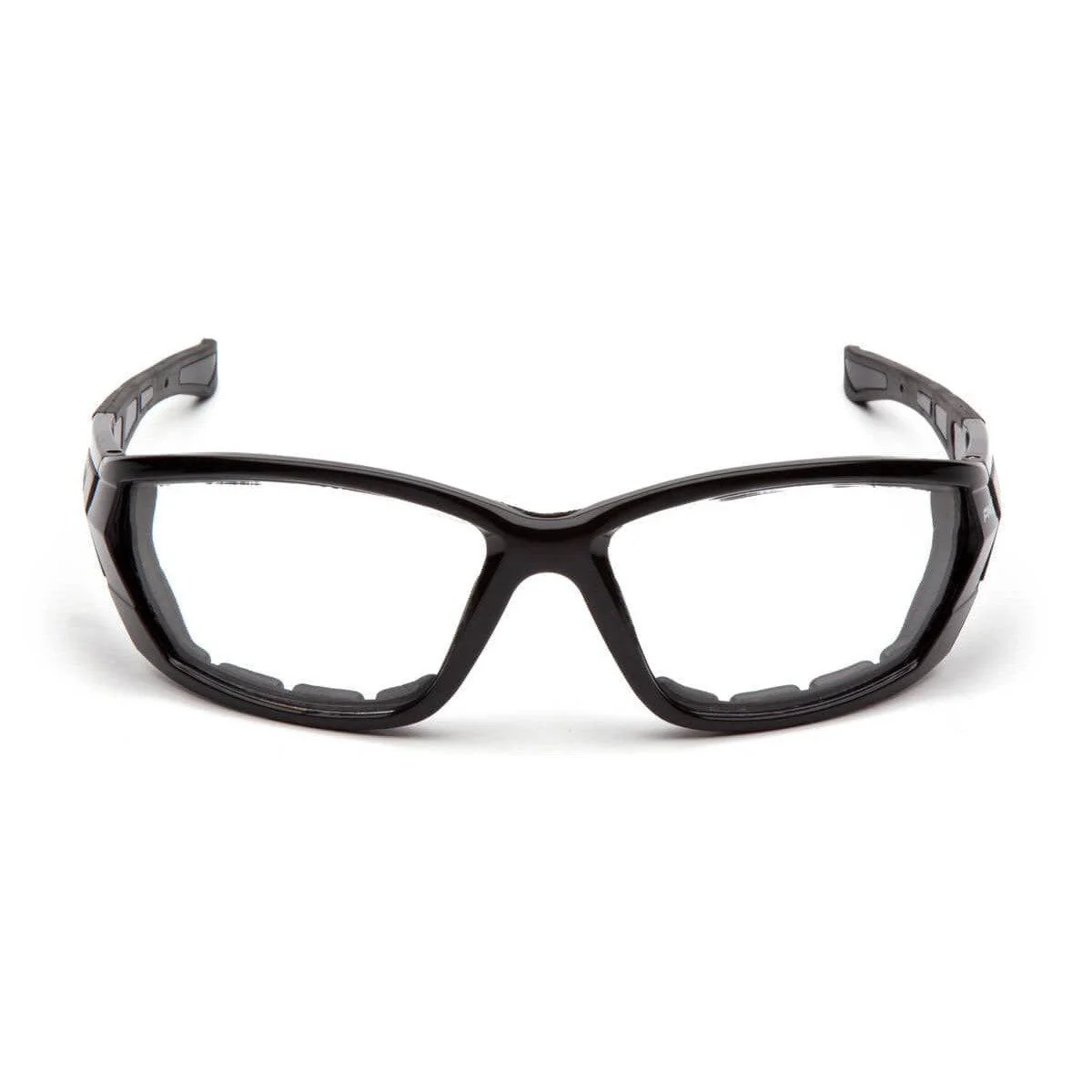 Pyramex Atrex Safety Glasses Black Foam-Padded with Clear Anti-Fog Lenses - Image 2