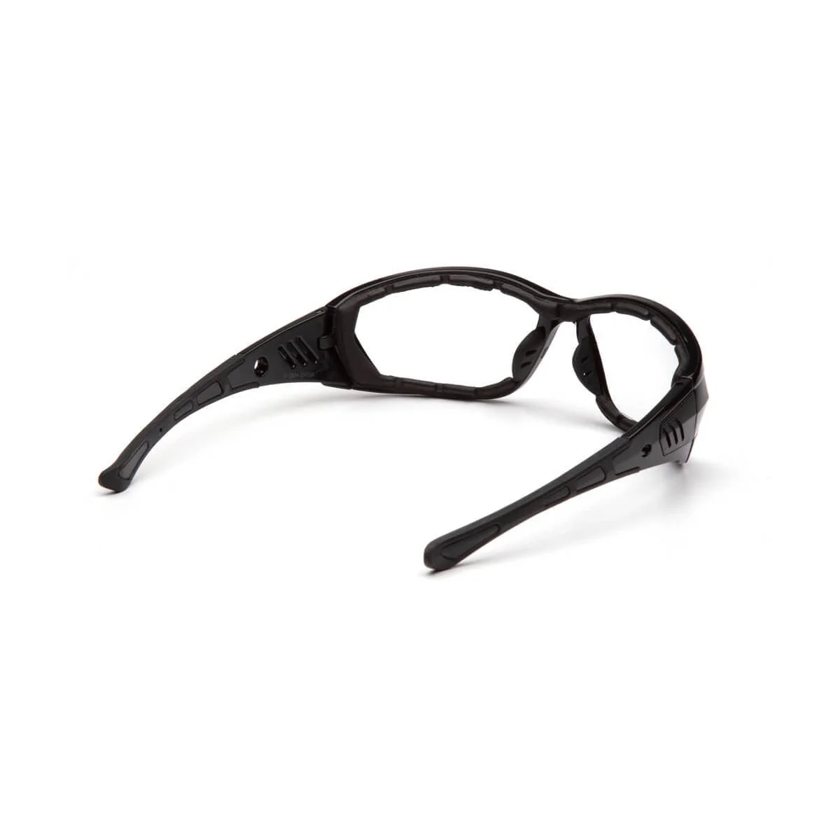 Pyramex Atrex Safety Glasses Black Foam-Padded with Clear Anti-Fog Lenses - Image 4