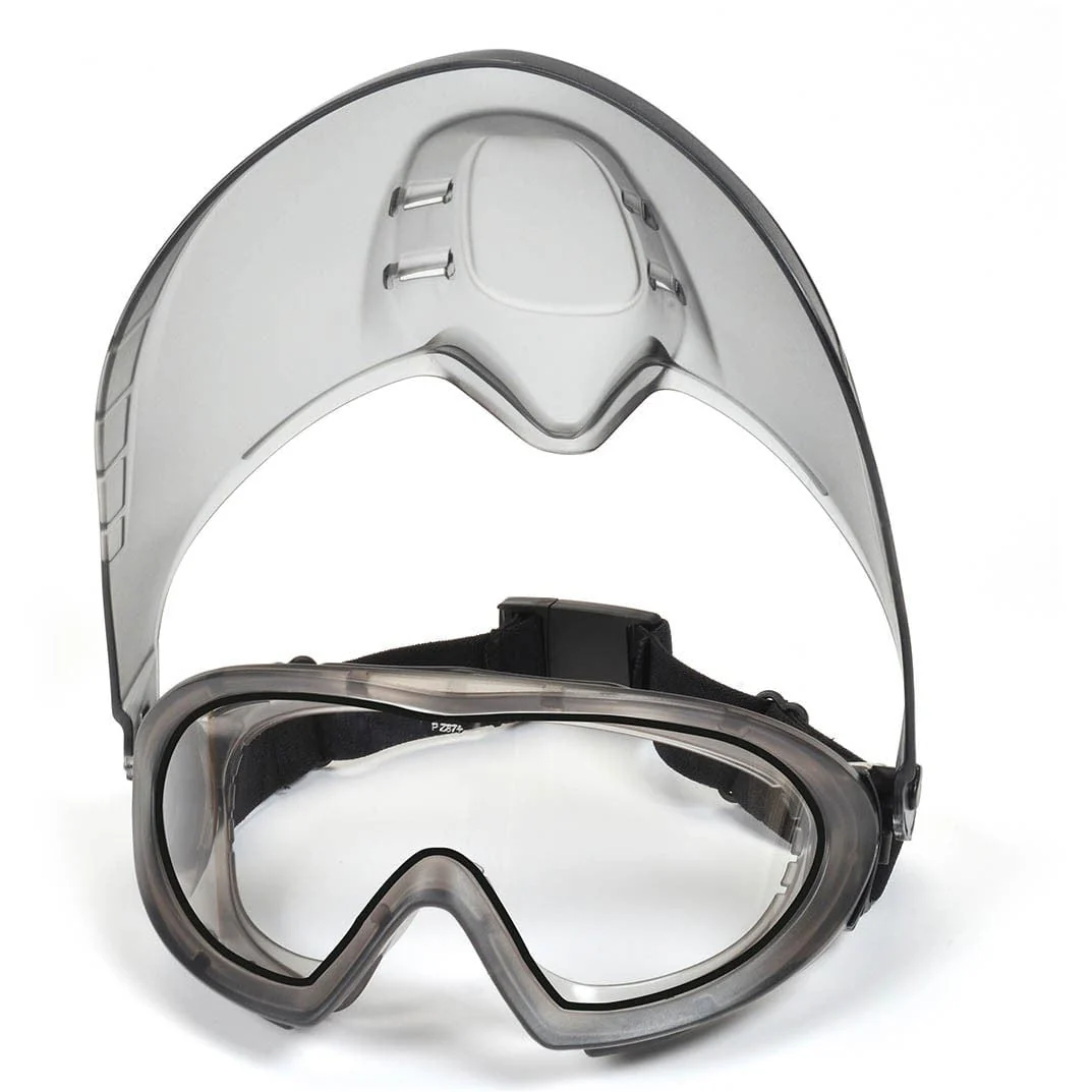 Pyramex GG504TSHIELD Capstone Goggle with Removable Face Shield - Clear H2X Anti-Fog Lens - Image 5