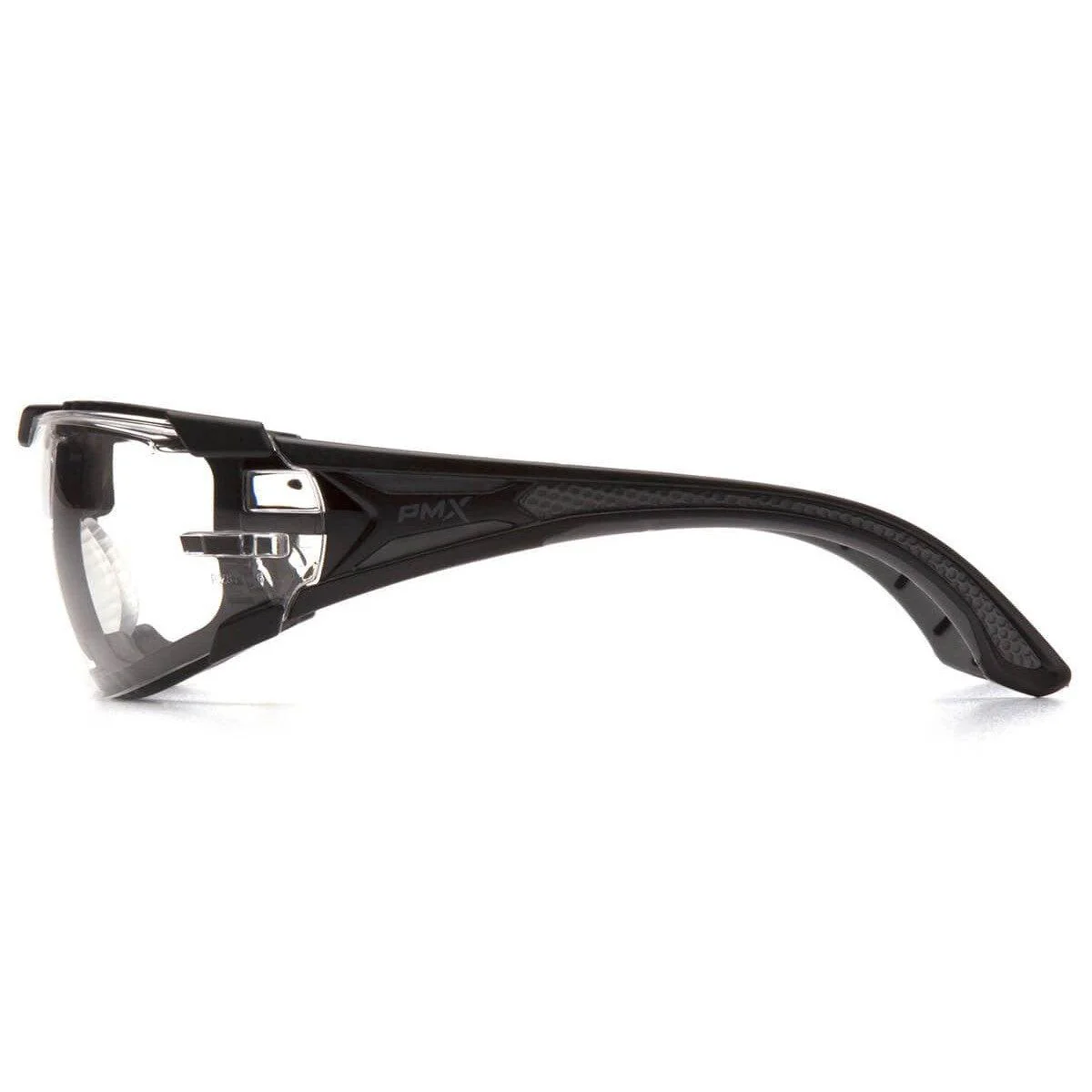 Pyramex Endeavor Plus Foam-Padded Safety Glasses with Black/Gray Temples and Clear H2MAX Anti-Fog Lens - Image 3