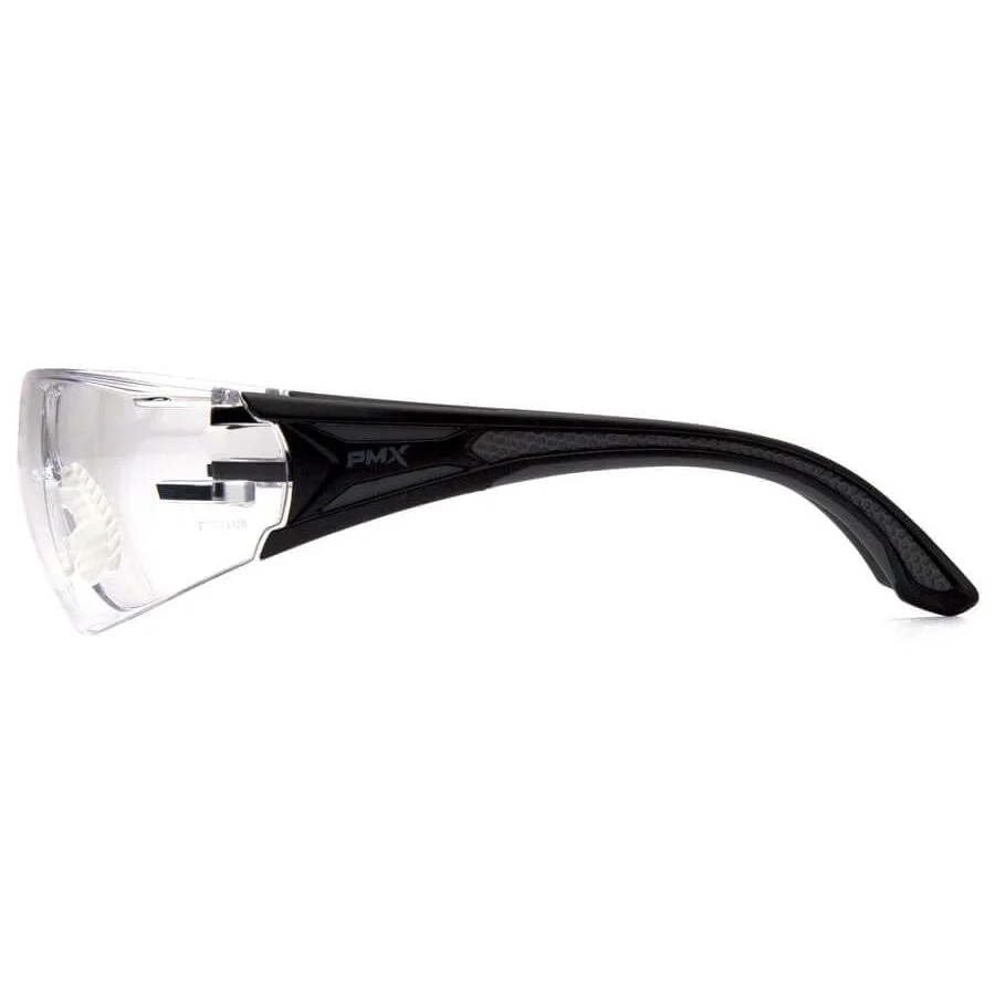 Pyramex Endeavor Plus Safety Glasses with Black/Gray Temples and Clear Anti-Fog Lens - Image 3