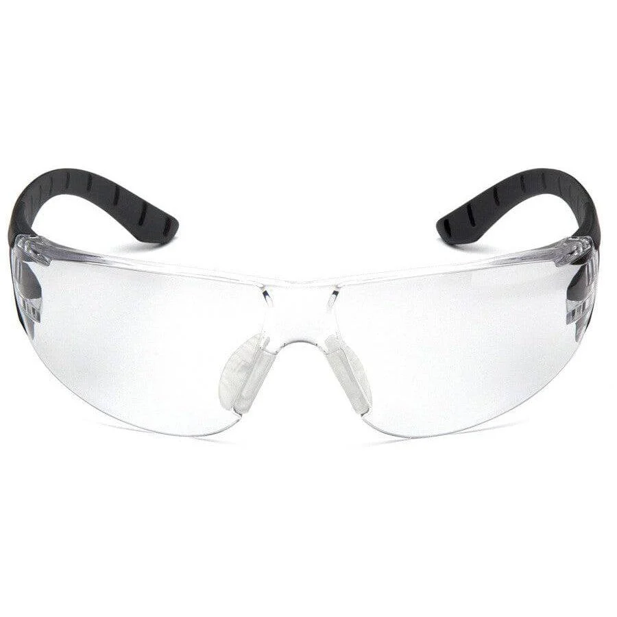 Pyramex Endeavor Plus Safety Glasses with Black/Gray Temples and Clear Lens - Image 2