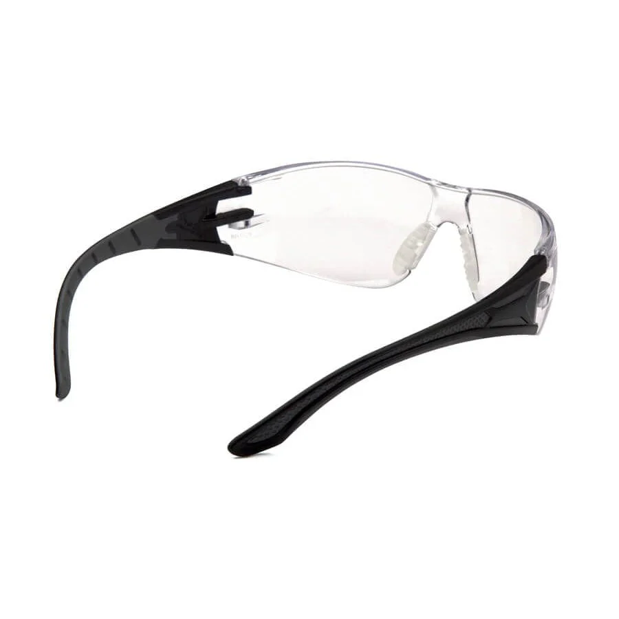 Pyramex Endeavor Plus Safety Glasses with Black/Gray Temples and Clear Lens - Image 5