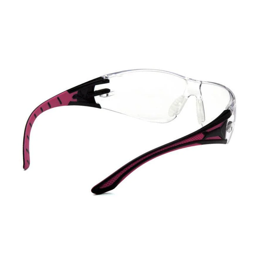 Pyramex Endeavor Plus Safety Glasses Pink Temples with Clear Anti-Fog Lenses - Image 6