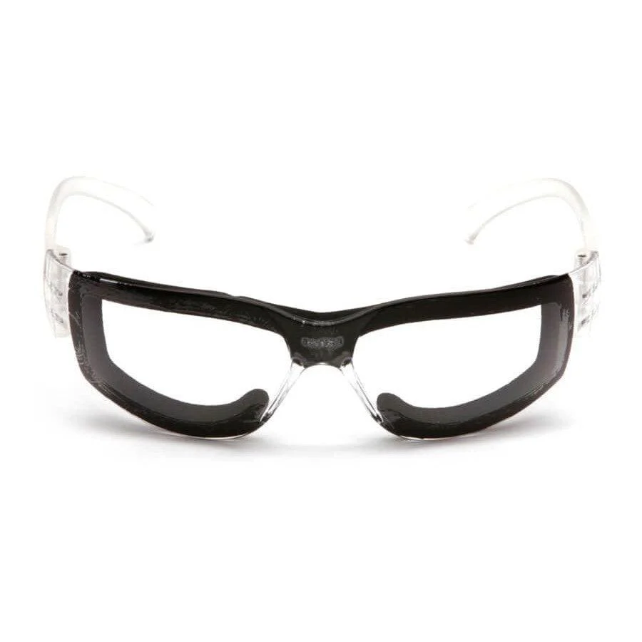 Pyramex Intruder Foam-Padded Safety Glasses with Clear Anti-Fog Lens - Image 2