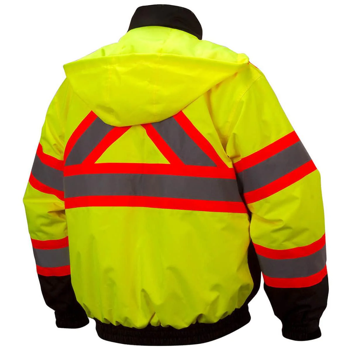 Pyramex RCJ32 Type R Class-3 X-Back Two-Tone Black Bottom Bomber Jacket - Image 3