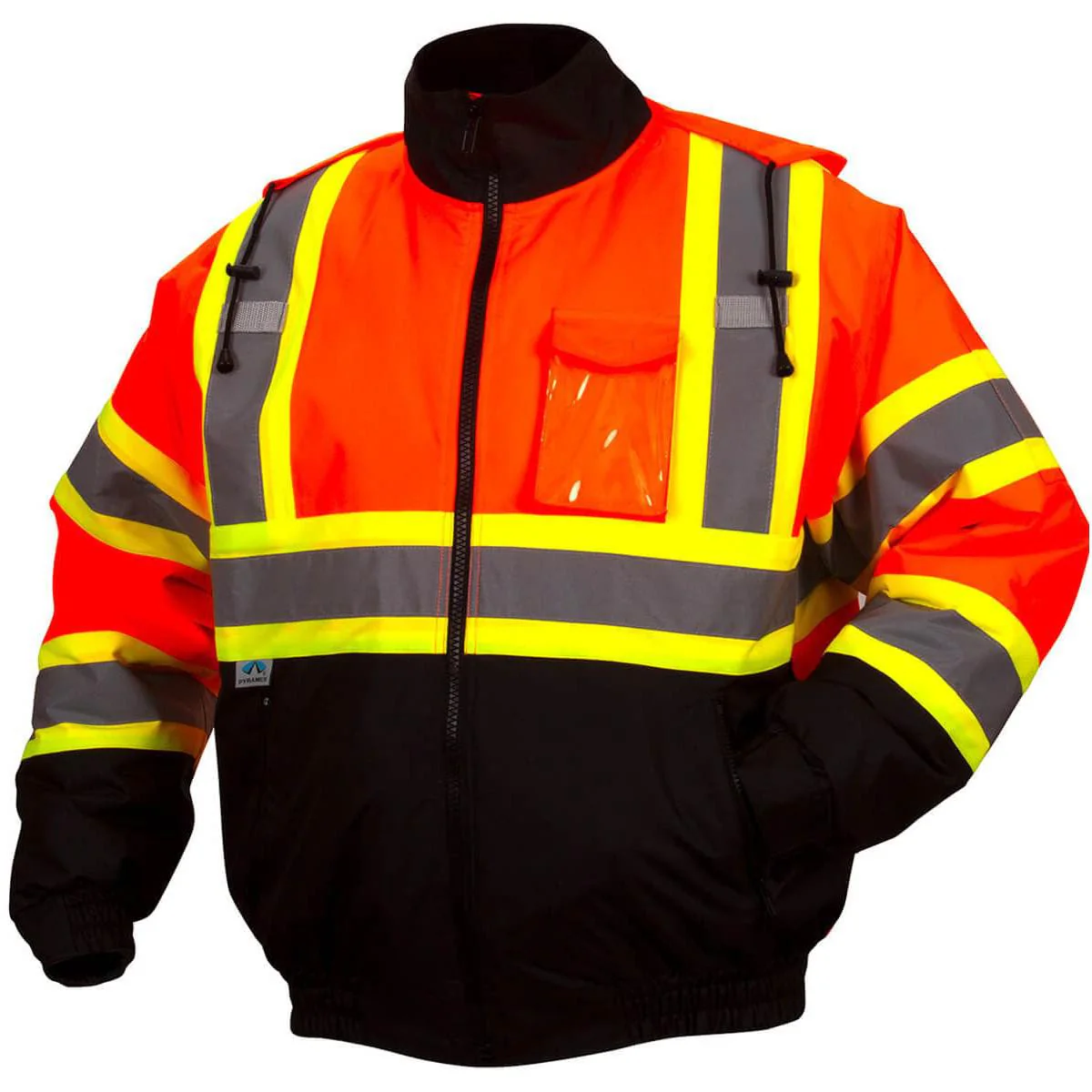 Pyramex RCJ32 Type R Class-3 X-Back Two-Tone Black Bottom Bomber Jacket - Image 4