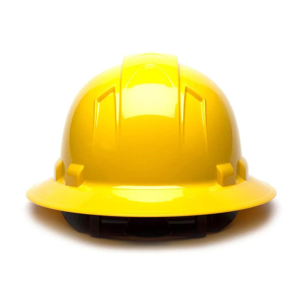 Pyramex Ridgeline Full Brim Hard Hat with 4-Point Ratchet Suspension - Image 5