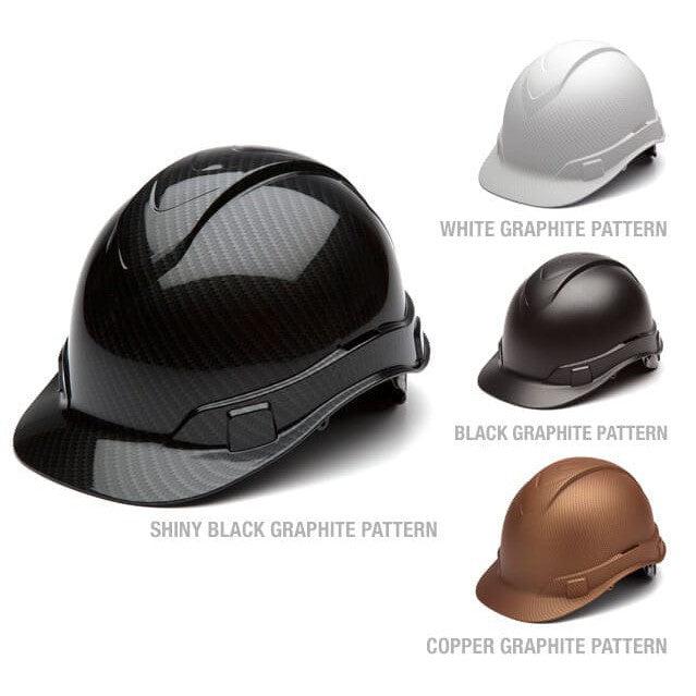 Pyramex Ridgeline Cap Style Hard Hat Hydro Dipped with 4-Point Ratchet Suspension
