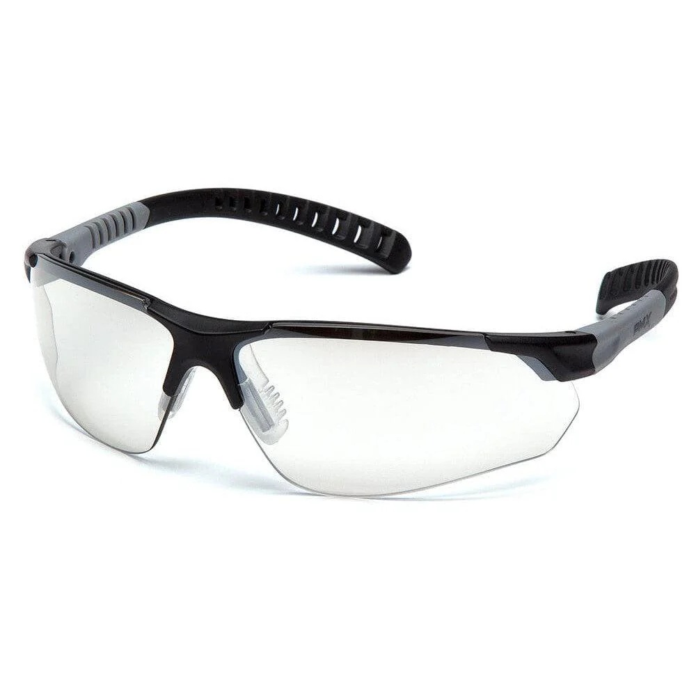 Pyramex Sitecore Safety Glasses with Black/Gray Frame and Indoor-Outdoor Lens