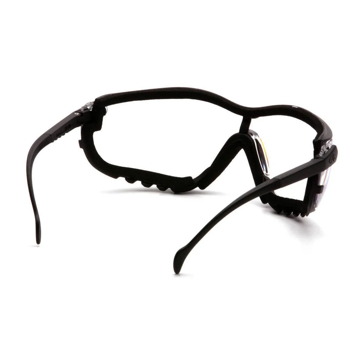 Pyramex V2G Safety Glasses/Goggles Black Frame Clear H2MAX Anti-Fog Lens - Image 2