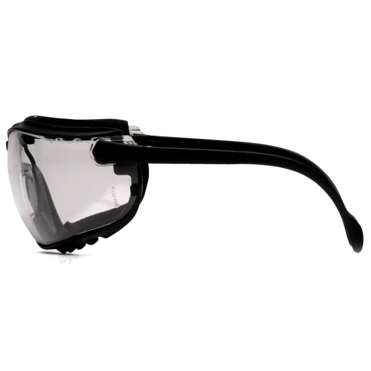 Pyramex V2G Safety Glasses/Goggles Black Frame Clear H2MAX Anti-Fog Lens - Image 4