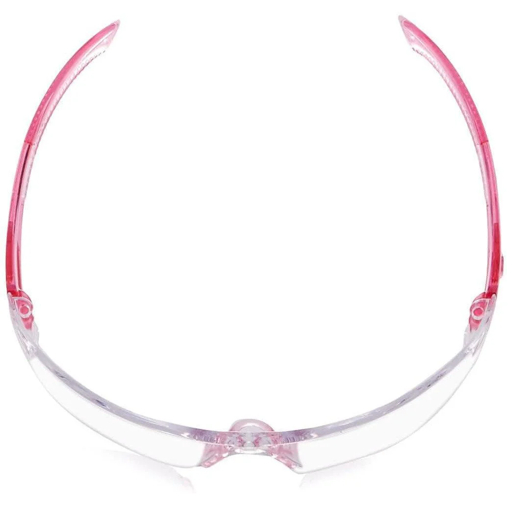Radians Optima Safety Glasses with Pink Frame and Clear Lens - Image 3