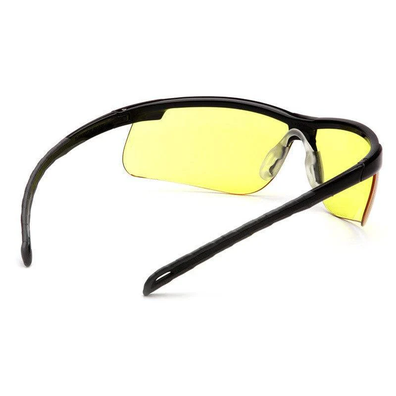 Pyramex Ever-Lite Safety Glasses with Black Frame and Amber Lenses - Image 4