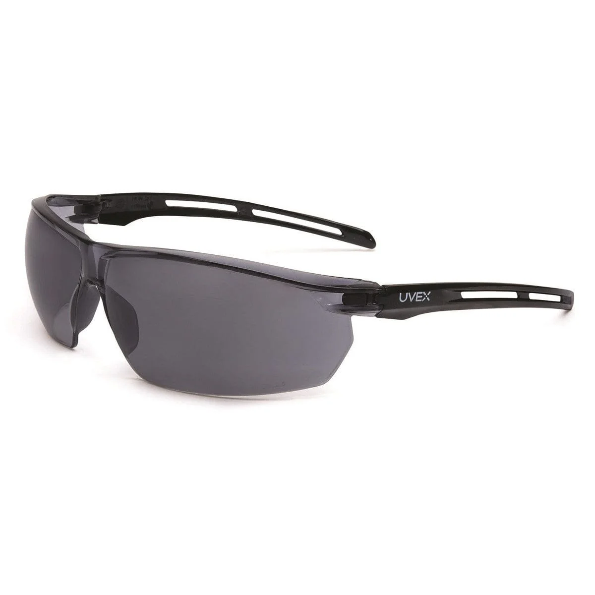 Uvex Tirade Safety Glasses/Goggle Black Frame Gray Anti-Fog Lens - Image 3